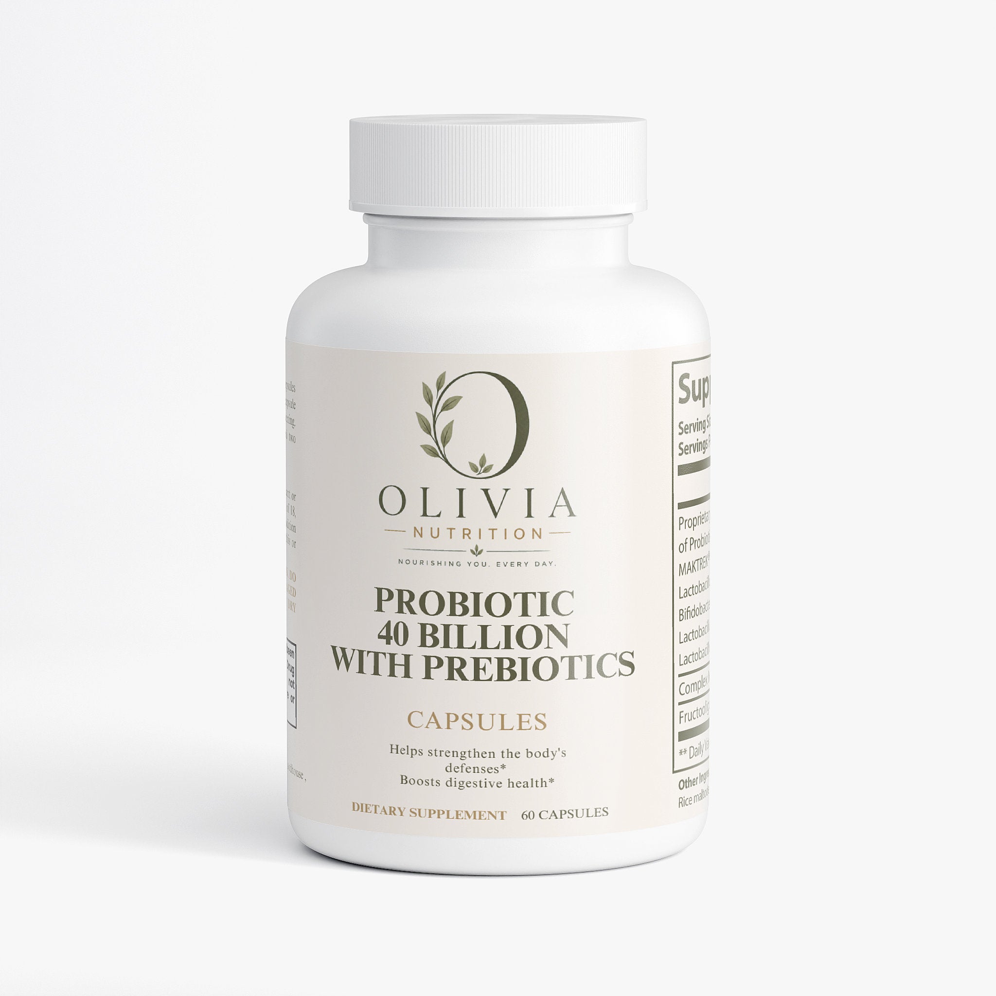 Olivia Nutrition | Probiotic 40 Billion with Prebiotics
