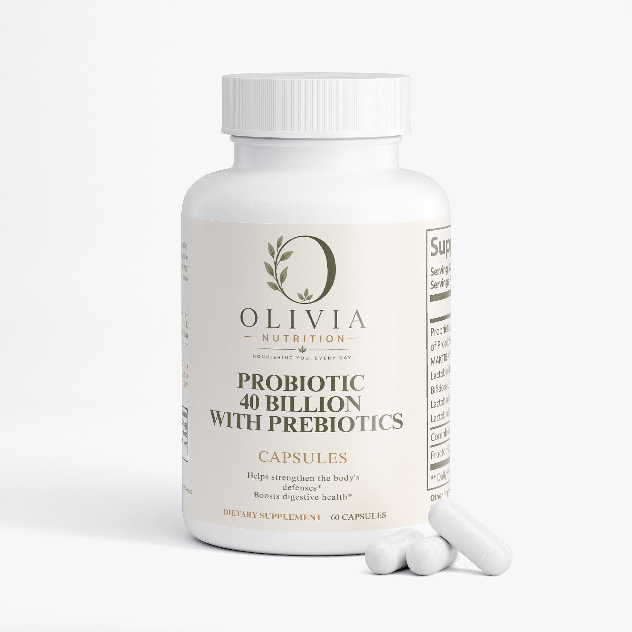 Olivia Nutrition | Probiotic 40 Billion with Prebiotics